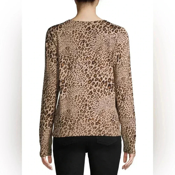Time and Tru Leopard/Cheetah Print Women's Everyday Cardigan Sweater Size S - Picture 2 of 8